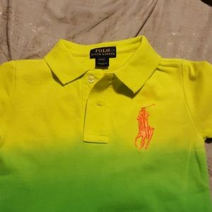 Boys tie dyed, collared polo shirt